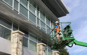 Commercial Building Power Washing